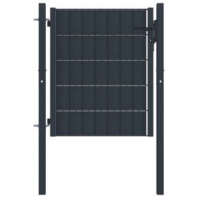 VidaXL Vrata za ograjo jeklo 100x81 cm antracitna