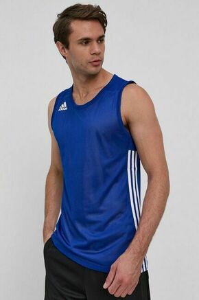 Adidas Performance T-shirt - modra. T-shirt iz zbirke adidas Performance. Model narejen iz tanka
