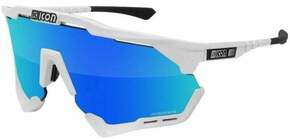 SCICON Aeroshade XL White Gloss/SCNPP Multimirror Blue/Clear Kolesarska očala