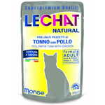 LECHAT EXCELLENCE Natural mokra hrana za odrasle mačke, tuna in piščanec, 24 x 80 g