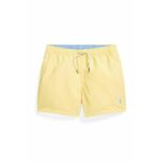 Otroške kopalne kratke hlače Polo Ralph Lauren rumena barva - rumena. Otroški kopalne kratke hlače iz kolekcije Polo Ralph Lauren. Model izdelan iz enobarvnega materiala.