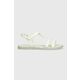 Otroški sandali Geox bela barva - bela. Otroški Sandali iz kolekcije Geox. Model izdelan iz kombinacije ekološkega usnja in sintetičnega materiala.