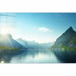Steklena slika 100x70 cm Fjord – Wallity