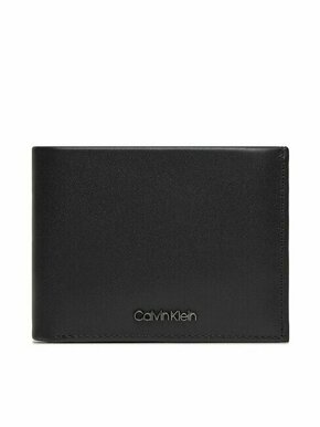 Calvin Klein Velika moška denarnica Ck Set Trifold 10Cc W/Coin K50K511269 Črna