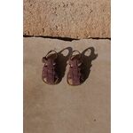 Otroški sandali iz semiša Konges Sløjd roza barva - roza. Otroški Sandali iz kolekcije Konges Sløjd. Model izdelan iz iz semiš usnja.
