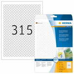 Herma Movables® 4385 etikete, A4, krog, 10 mm, bele
