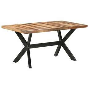 Greatstore Jedilna miza 160x80x75 cm trden les s finišem iz palisandra
