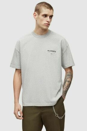 Bombažna kratka majica AllSaints UNDERGROUND SS CREW moška