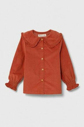 Otroška bombažna srajca zippy oranžna barva - oranžna. Otroški srajca iz kolekcije zippy