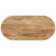 vidaXL Mizna plošča 120x60x2,5 cm ovalna trden mangov les