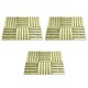 shumee Talne plošče 18 kosov 50x50 cm lesene zelene