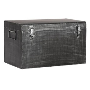 LABEL51 Škatla za shranjevanje Vintage 50x30x30 cm L antično črna