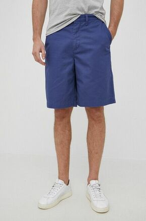 Polo Ralph Lauren bombažne hlače - mornarsko modra. Kratke hlače iz zbirke Polo Ralph Lauren. Model narejen iz tkanina.