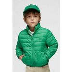 Otroška jakna Mayoral zelena barva - zelena. Jakna iz kolekcije Mayoral. Podložen model, izdelan iz gladkega materiala. Model z dvignjenim ovratnikom zagotavlja dodatno zaščito pred mrazom.
