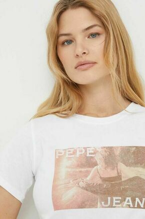 Bombažna kratka majica Pepe Jeans HIGI ženska