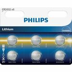 Philips CR2032 litijeva baterija, 3V, 6/1