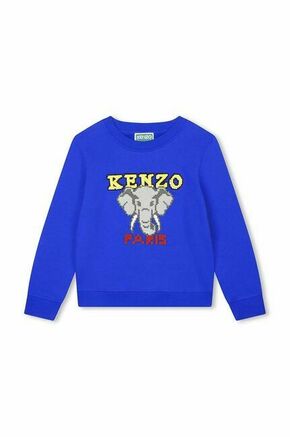 Otroški bombažen pulover Kenzo Kids mornarsko modra barva - mornarsko modra. Otroški pulover iz kolekcije Kenzo Kids