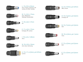 Avacom QuickTIP 90W - univerzalni adapter za prenosnike + 13 priključkov