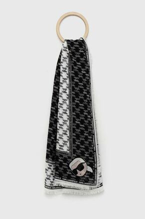 Ruta Karl Lagerfeld ženska - pisana. Ruta iz kolekcije Karl Lagerfeld. Model izdelan iz vzorčaste tkanine.