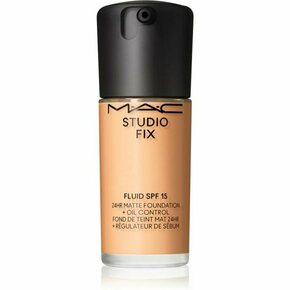 MAC Cosmetics Studio Fix Fluid SPF 15 24HR Matte Foundation + Oil Control matirajoči tekoči puder SPF 15 odtenek NC20 30 ml
