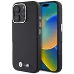 Ovitek BMW BMHMP16L23PMWK iPhone 16 Pro 6.3" black hardcase M Smooth Full Wrapped Metal MagSafe (BMHMP16L23PMWK)
