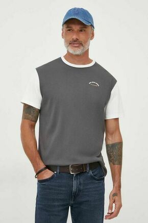 Bombažna kratka majica Pepe Jeans Wembley siva barva - siva. Kratka majica iz kolekcije Pepe Jeans