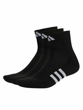 Set 3 parov unisex nizkih nogavic adidas Performance Cushioned Mid-Cut Socks 3 Pairs IC9519 Black/Black/Black