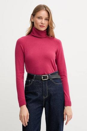 United Colors of Benetton Pulover z dodatkom volne United Colors of Benetton roza 1035D2551