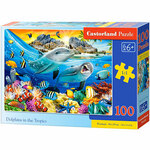 WEBHIDDENBRAND CASTORLAND Puzzle Delfini v tropih 100 kosov