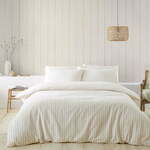 Bež/kremno bela flanelna posteljnina za zakonsko posteljo 200x200 cm – Catherine Lansfield