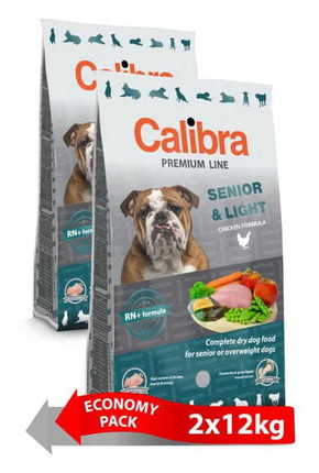 Calibra Premium Line Senior in Light hrana za starejše ali prekomerne težke odrasle pse