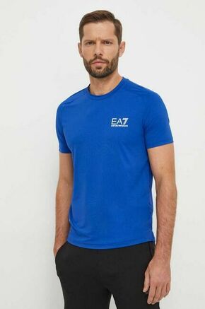 Kratka majica EA7 Emporio Armani moški - modra. Kratka majica iz kolekcije EA7 Emporio Armani