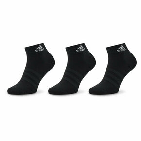Set 3 parov unisex nizkih nogavic adidas Thin and Light Ankle Socks 3 Pairs IC1282 black/white