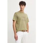Pepe Jeans Bombažna kratka majica ANDER zelena PM509621