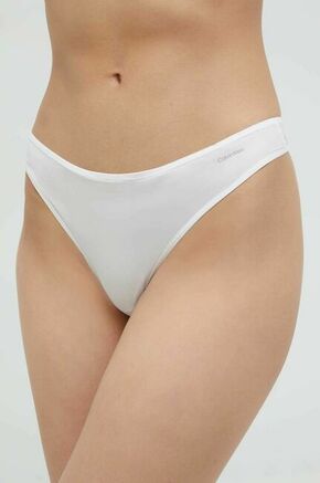Tangice Calvin Klein Underwear bela barva - bela. Tangice iz kolekcije Calvin Klein Underwear. Model izdelan iz elastične pletenine.