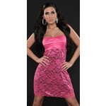 Amiatex Ženska obleka 77772, roza, 8