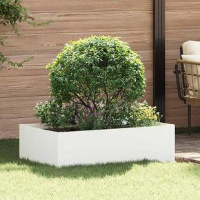 VidaXL Robovi trave 100 x 60 x 35 cm Jeklo Bela