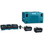 MAKITA Li-ion XGT 40V komplet 2 kos BL4050F+1 kos DC40RB+1 kos Makpac 191U13-9