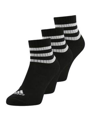 Set 3 parov unisex visokih nogavic adidas 3S C Spw Mid 3P IC1317 Black/White