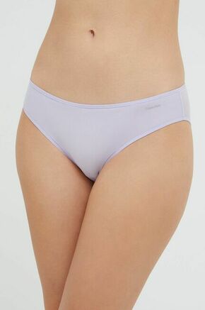 Calvin Klein Underwear spodnjice - vijolična. Spodnjice iz kolekcije Calvin Klein Underwear. Model iz elastična tkanina.
