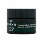 NUXE Bio Organic Citrus Cells Glow Rich Moisturising Cream dnevna krema za obraz za suho kožo 50 ml za ženske