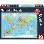 Schmidt Puzzle Politični zemljevid sveta 1500 kosov