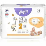 BELLA Baby Happy Soft&amp;Delicate Size 2 Mini plenice za enkratno uporabo 3-6 kg 38 kos