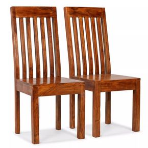 VidaXL Jedilni stoli 2 kosa trden les in palisander moderne oblike