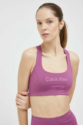 Športni modrček Calvin Klein Performance Essentials vijolična barva - vijolična. Športni nedrček iz kolekcije Calvin Klein Performance. Model s srednjo oporo