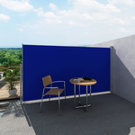 vidaXL Platnena Stena za Dvorišče ali Teraso 160 x 300 cm, Modre Barve