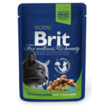 Brit Premium Cat piščančje rezine za sterilizirane - 100 g