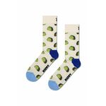 Nogavice Happy Socks Taco Sock bela barva - bela. Nogavice iz kolekcije Happy Socks. Model izdelan iz elastičnega, vzorčastega materiala.