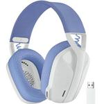 Logitech G435 Lightspeed gaming slušalke, bele, bluetooth, mikrofon