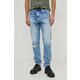 Kavbojke Calvin Klein Jeans moški - modra. Kavbojke iz kolekcije Calvin Klein Jeans dad kroja, z normalnim pasom. Model izdelan iz bombažnega denima.